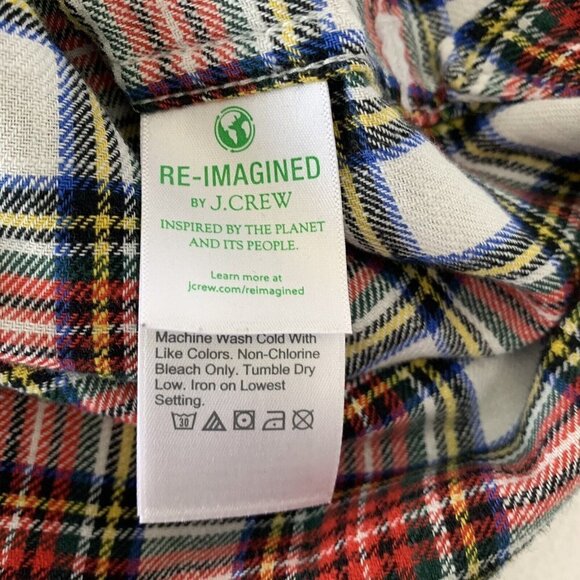 J. Crew Women's Classic Fit Multicolor Flannel Shirt Size 2 Style BD538 - Picture 11 of 13